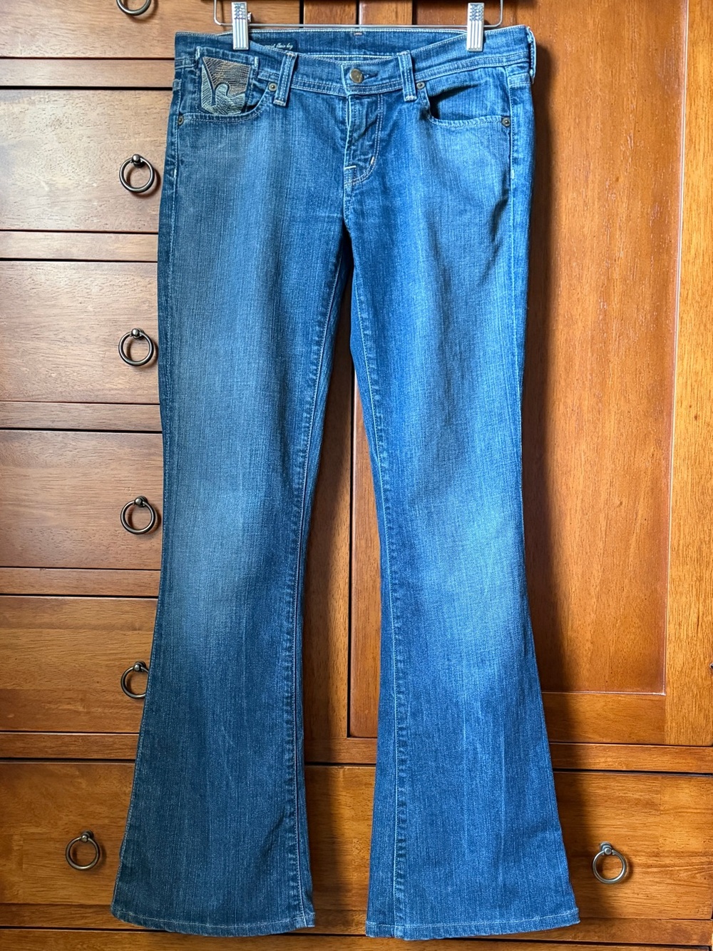 Citizens of Humanity Paloma Low Rise Flare Jeans Size 28 Blue Y2K